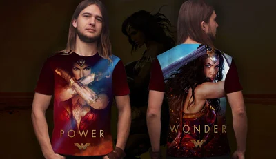 Футболки с полной запечаткой: Чудо-женщина